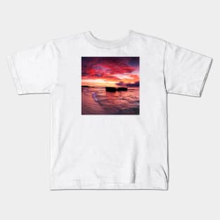 Trigg Beach Sunset Kids T-Shirt